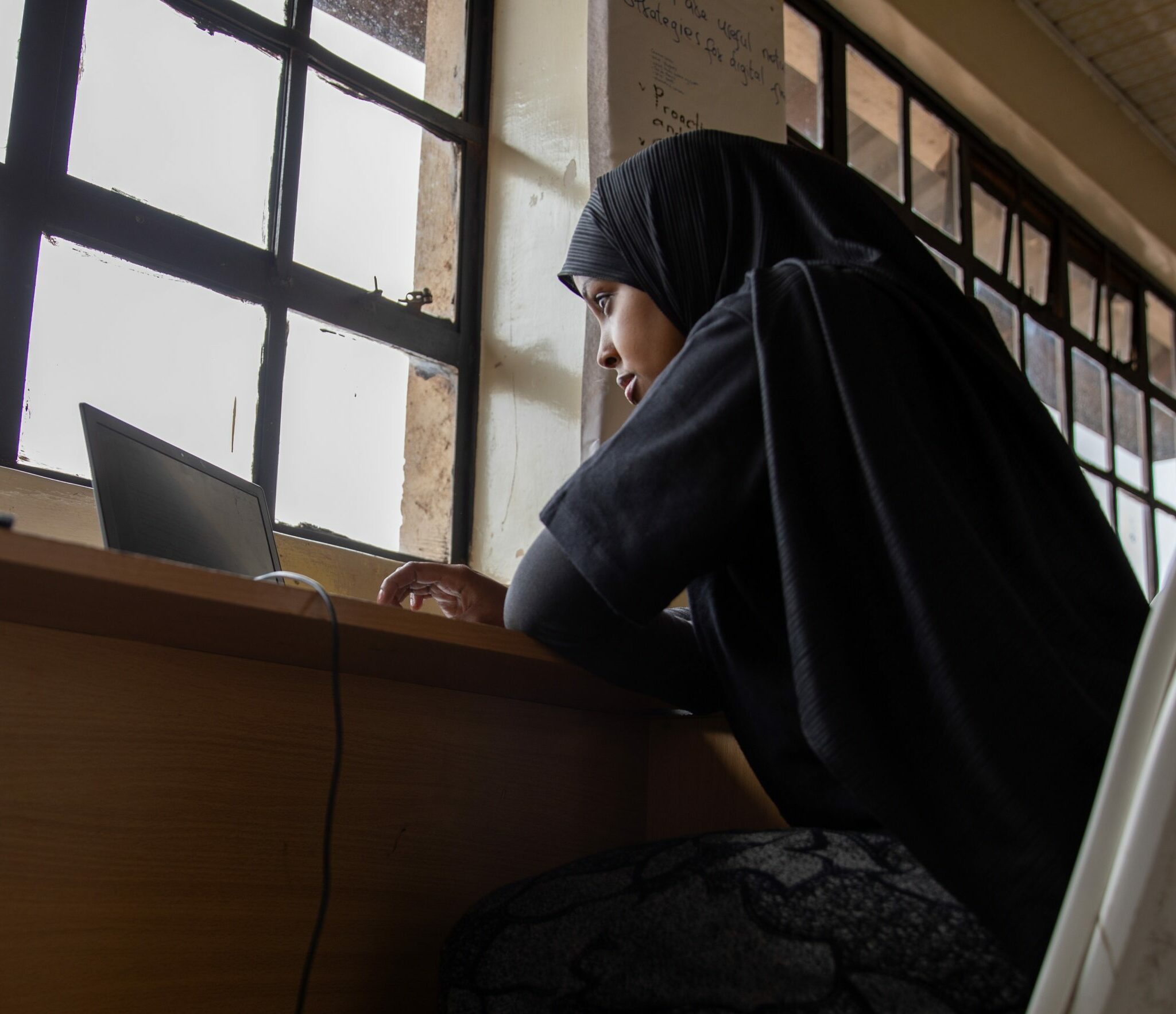 Participant at a digital training class in Kenya. Credit: